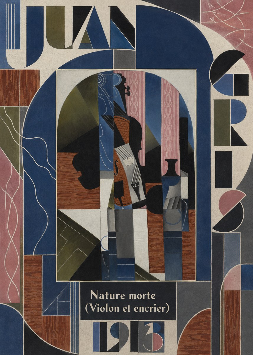 Juan Gris Nature Morte (Violon Et Encrier) No5 - Póster