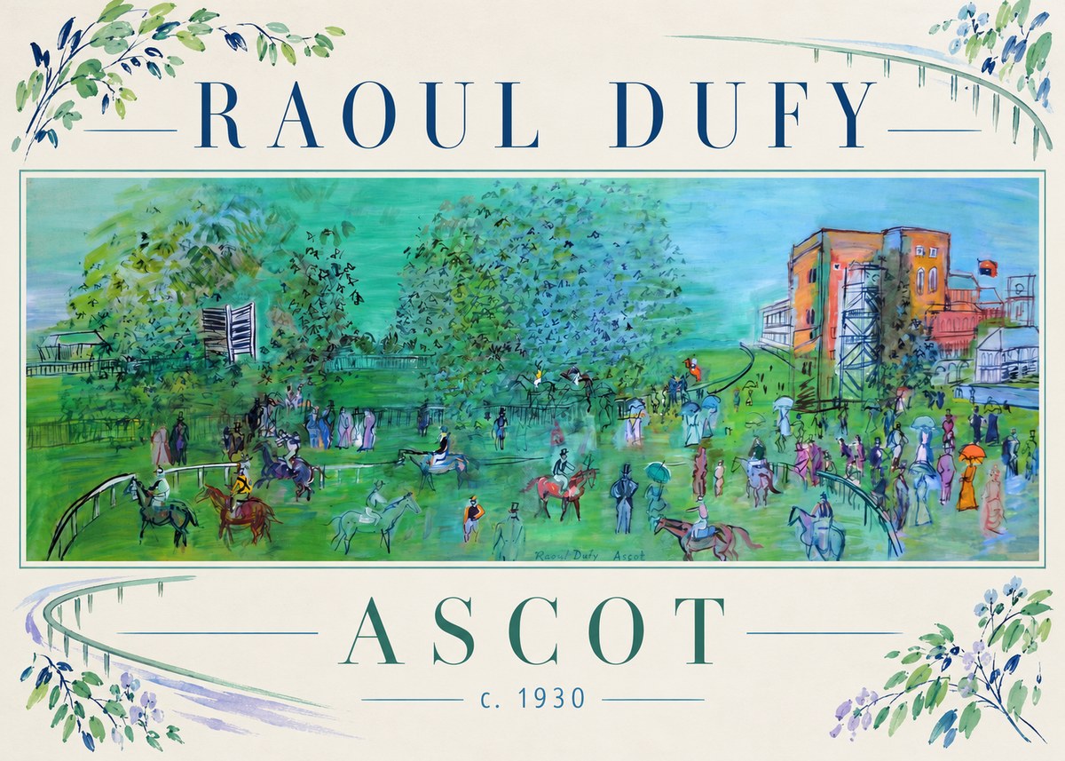 Raoul Dufy Ascot C. 1930 I No3 - Póster