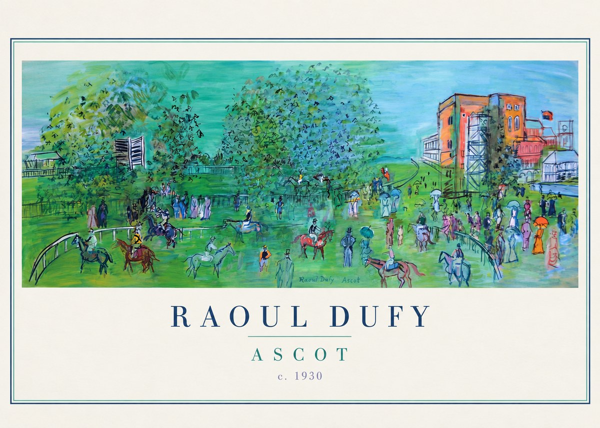 Raoul Dufy Ascot C. 1930 I No4 - Póster