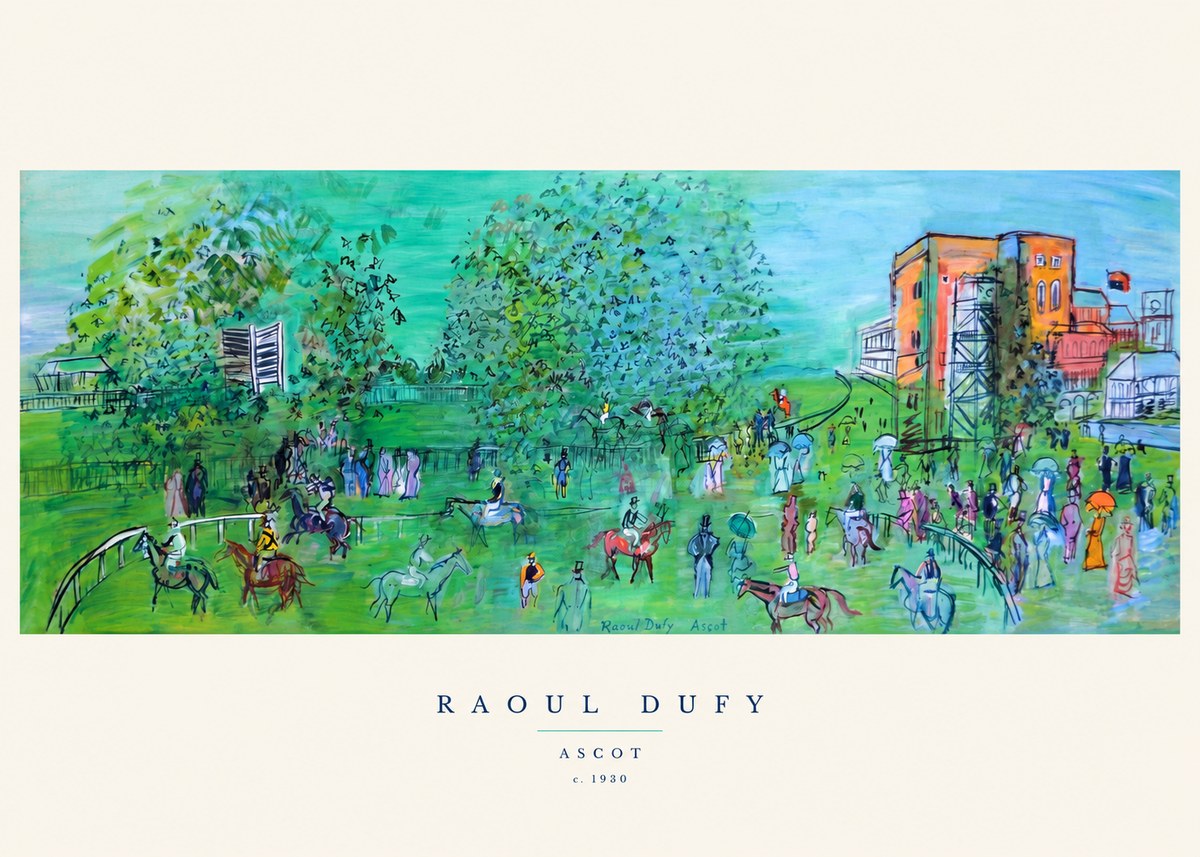 Raoul Dufy Ascot C. 1930 I No6 - Póster