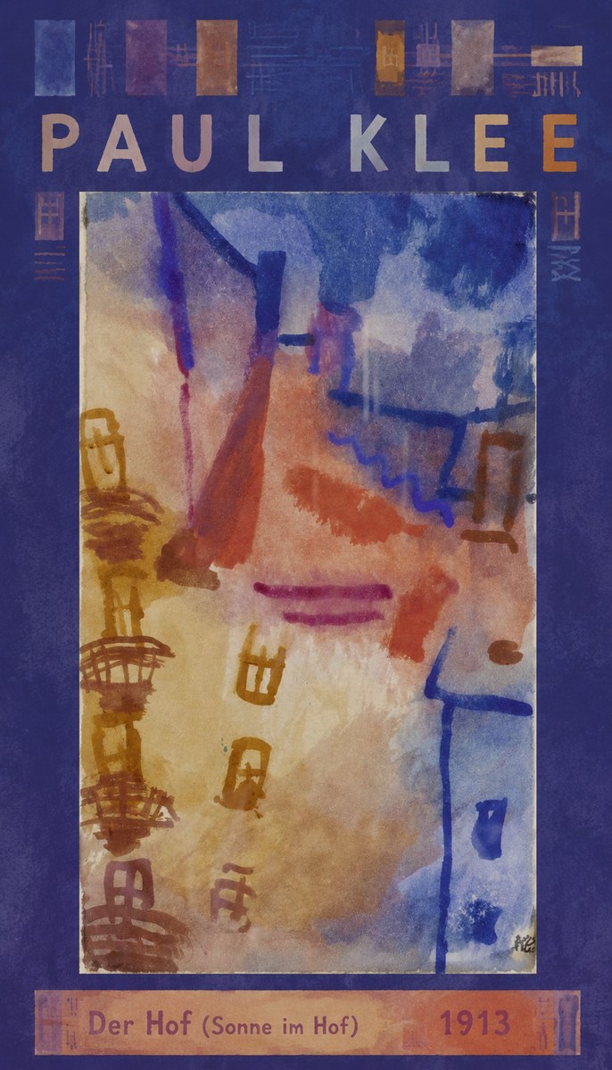 Paul Klee Der Hof (Sonne Im Hof) No6 - Póster