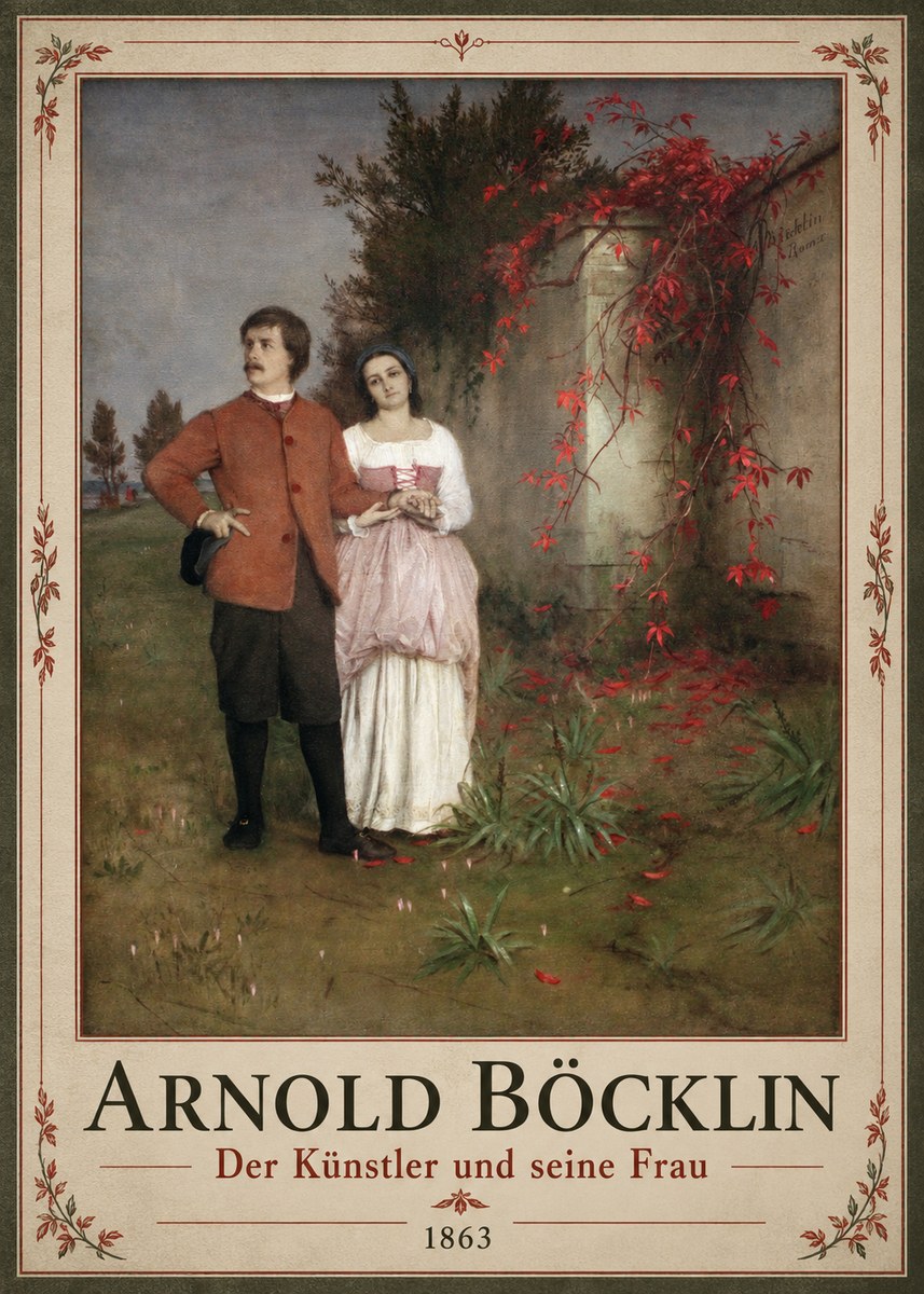 Arnold Böcklin Der Künstler Und Seine Frau No1 - Póster