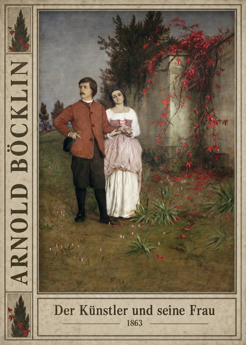Arnold Böcklin Der Künstler Und Seine Frau No3 - Póster