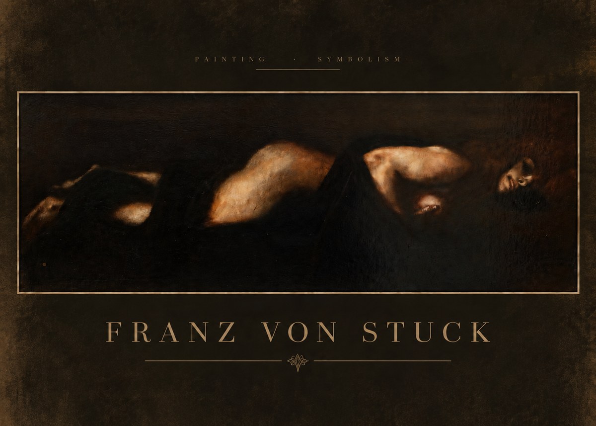 Franz von Stuck Der Schlaf No6 - Póster