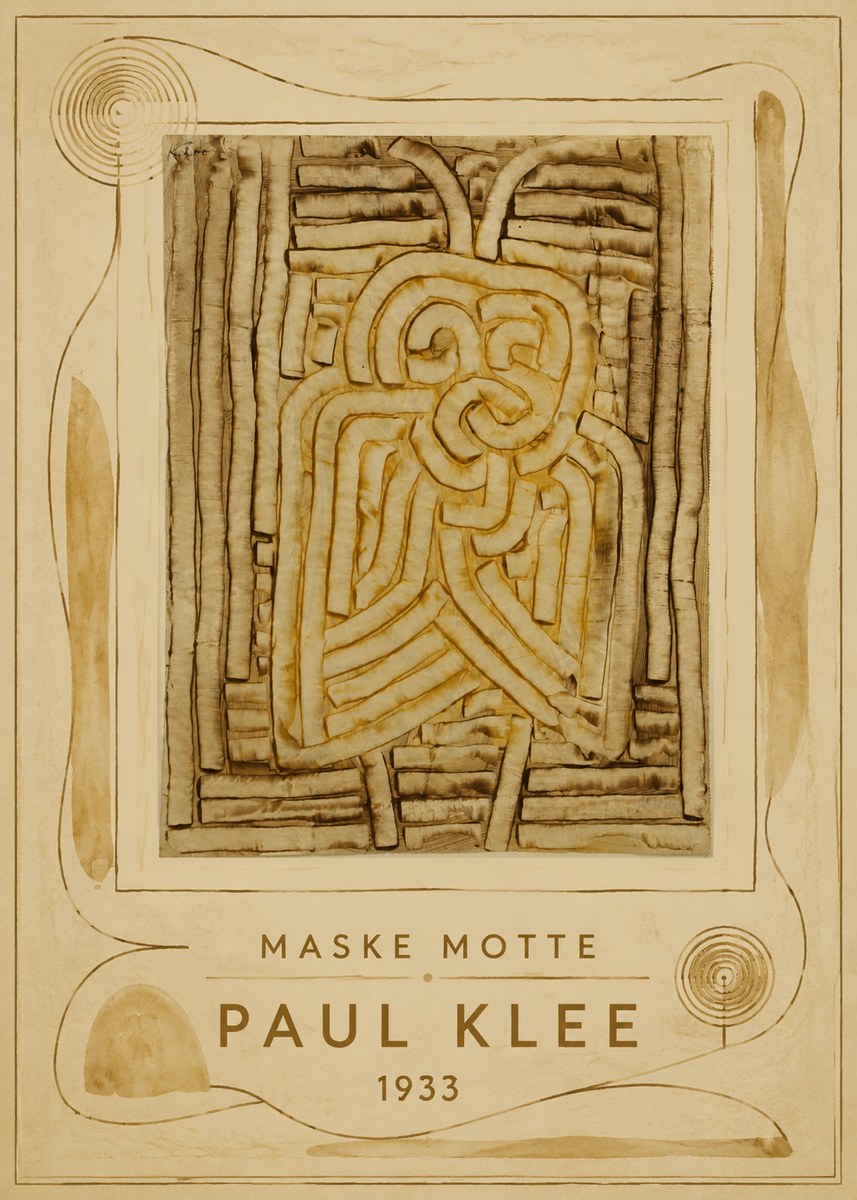 Paul Klee Maske Motte No4 - Póster