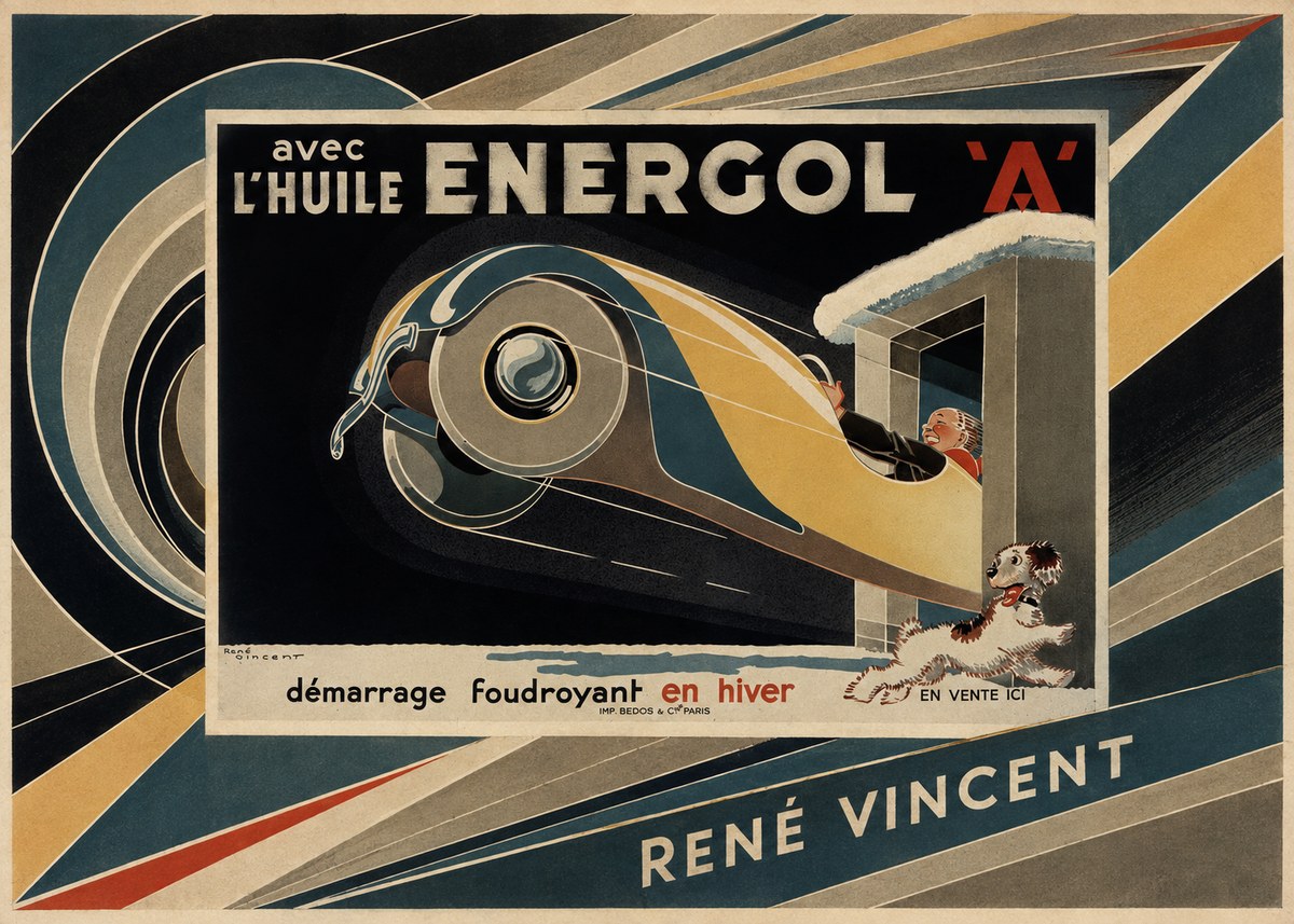 René Vincent Energol 'A' No5 - Póster
