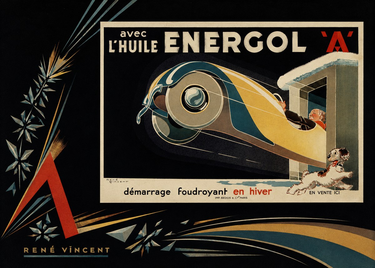 René Vincent Energol 'A' No6 - Póster