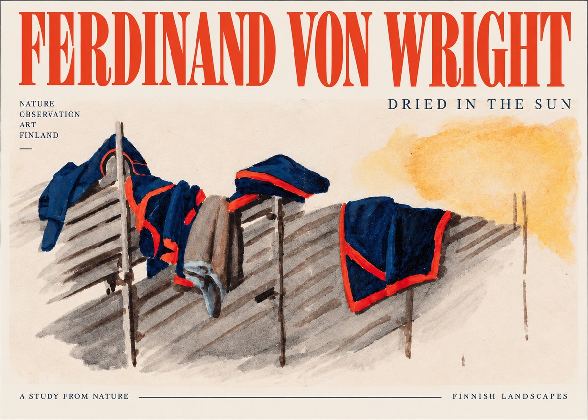 Ferdinand von Wright Study of Military Clothing No4 - Póster