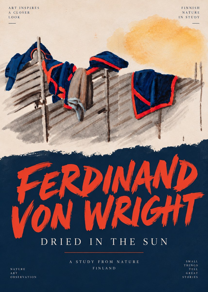Ferdinand von Wright Study of Military Clothing No5 - Póster