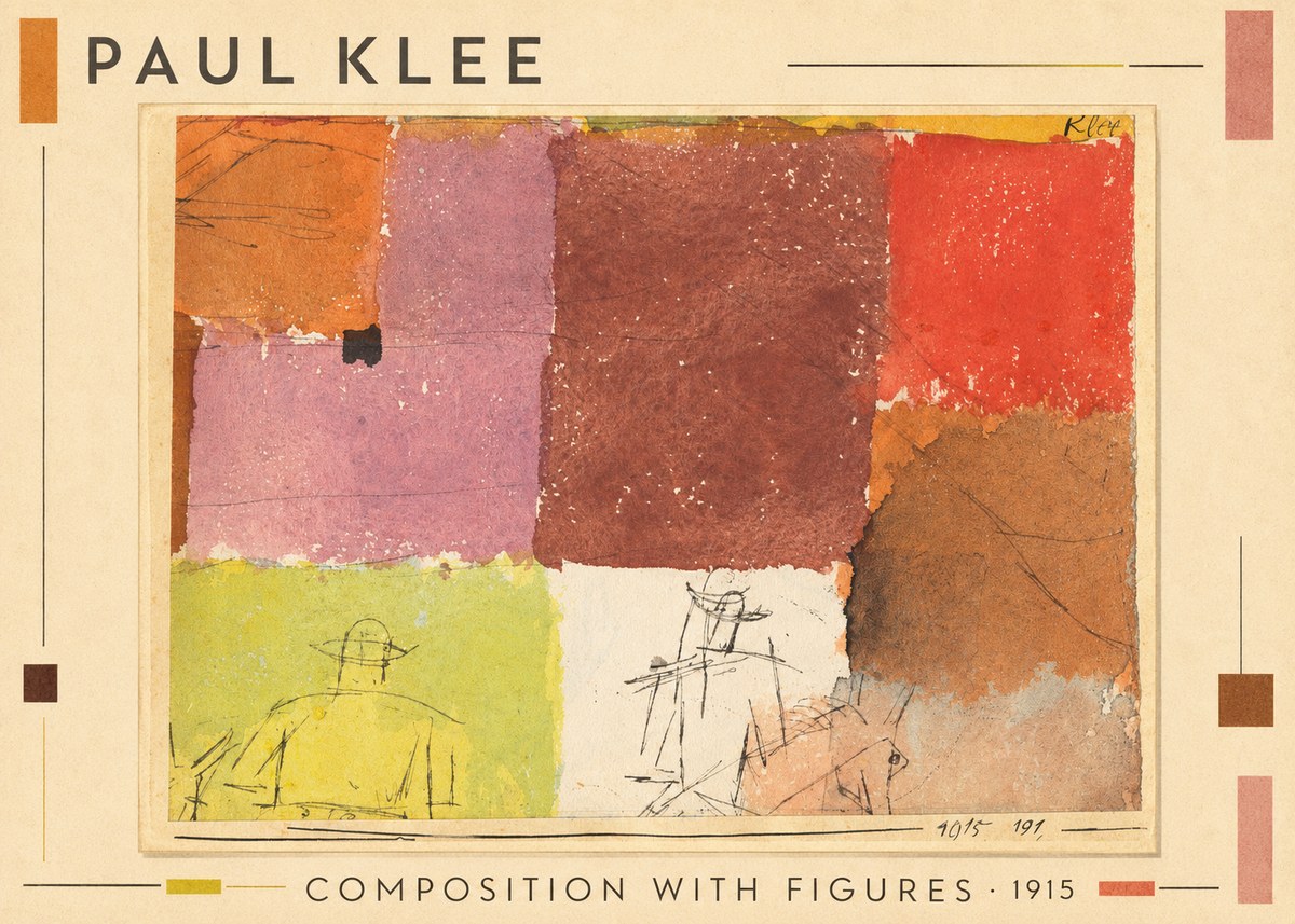 Paul Klee Composition with Figures II No1 - Póster