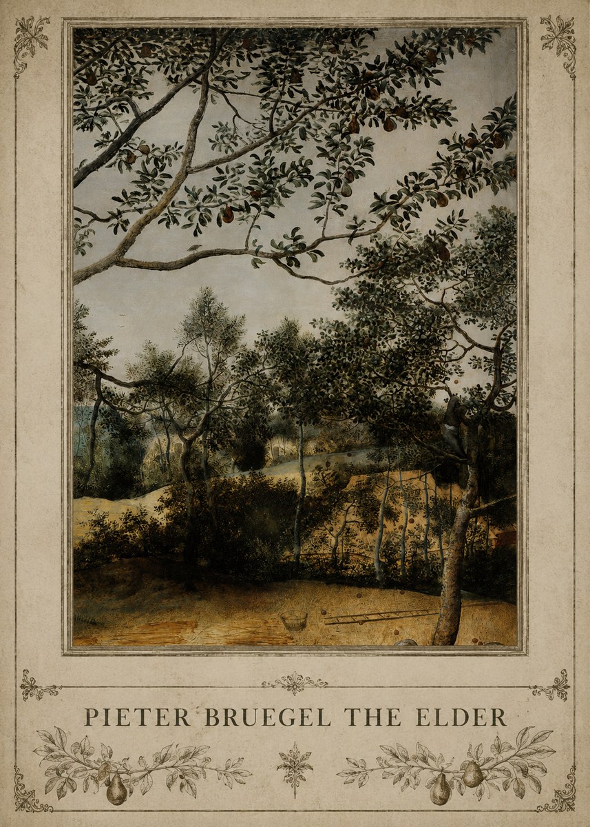 Pieter Bruegel Branch of a Pear Tree No3 - Póster