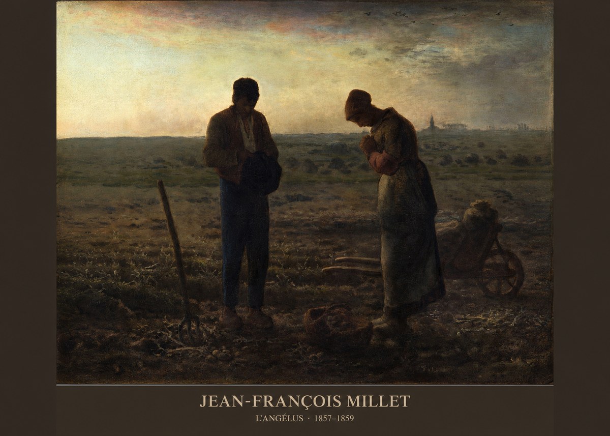 Jean-François Millet L'angélus III No5 - Póster