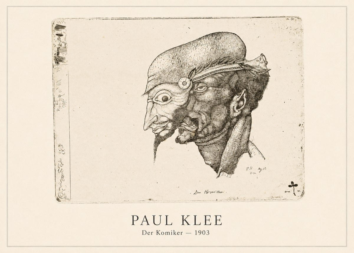 Paul Klee Der Komiker No4 - Póster
