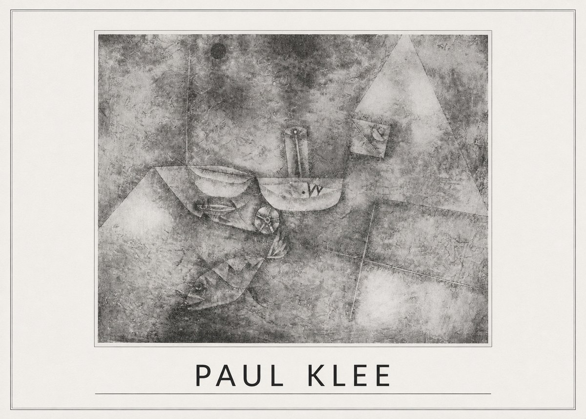 Paul Klee Boats at the Shore No5 - Póster