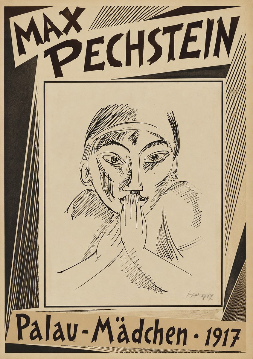 Max Pechstein Palau-mädchen No2 - Póster