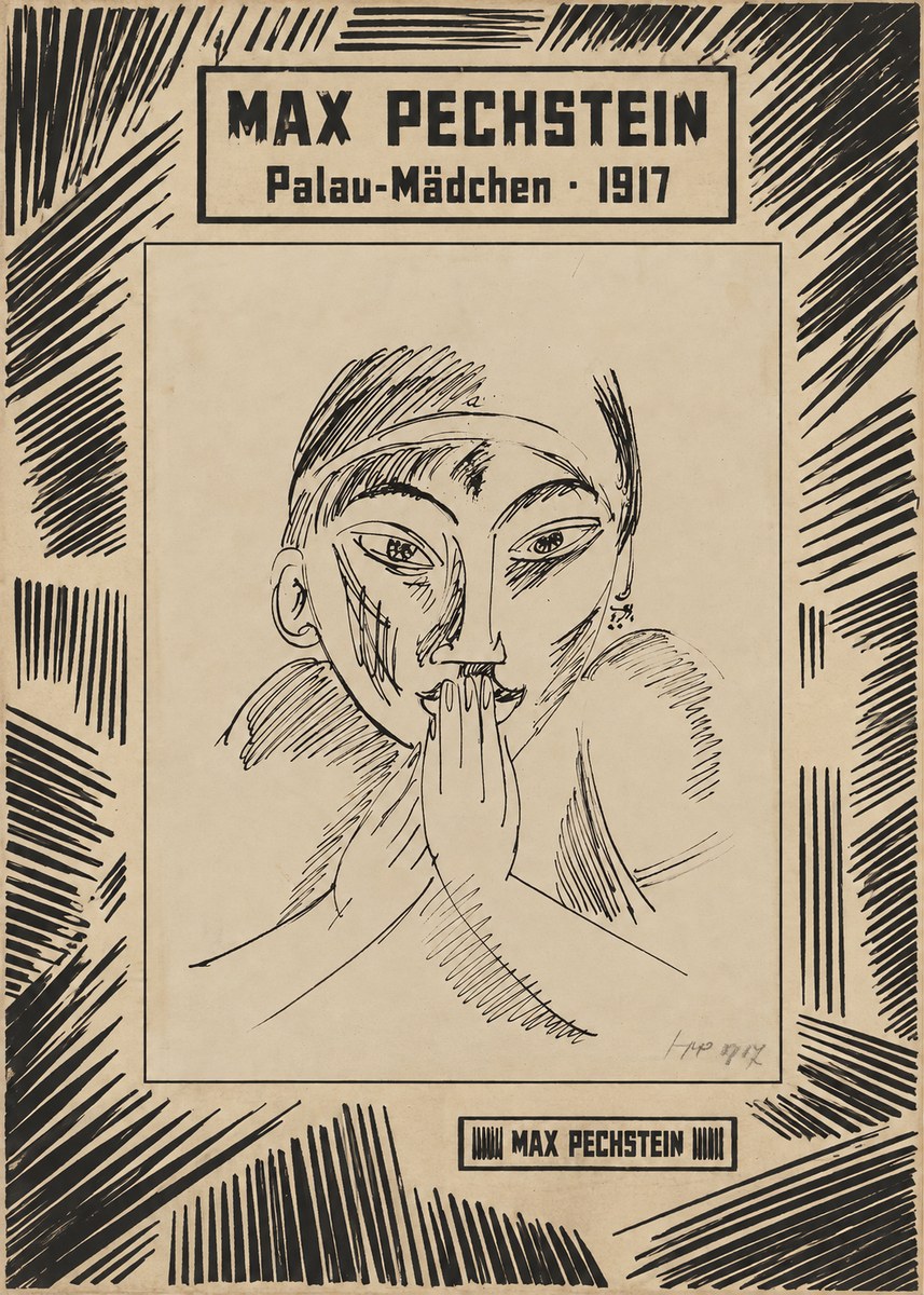 Max Pechstein Palau-mädchen No6 - Póster