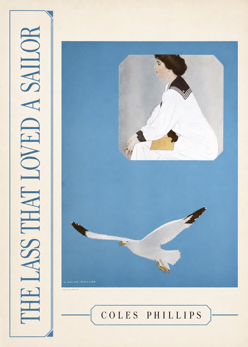 Coles Phillips The Lass That Loved a Sailor No2 - Póster