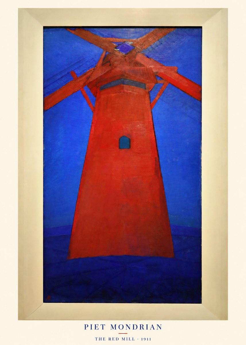 Piet Mondrian The Red Mill No5 - Póster