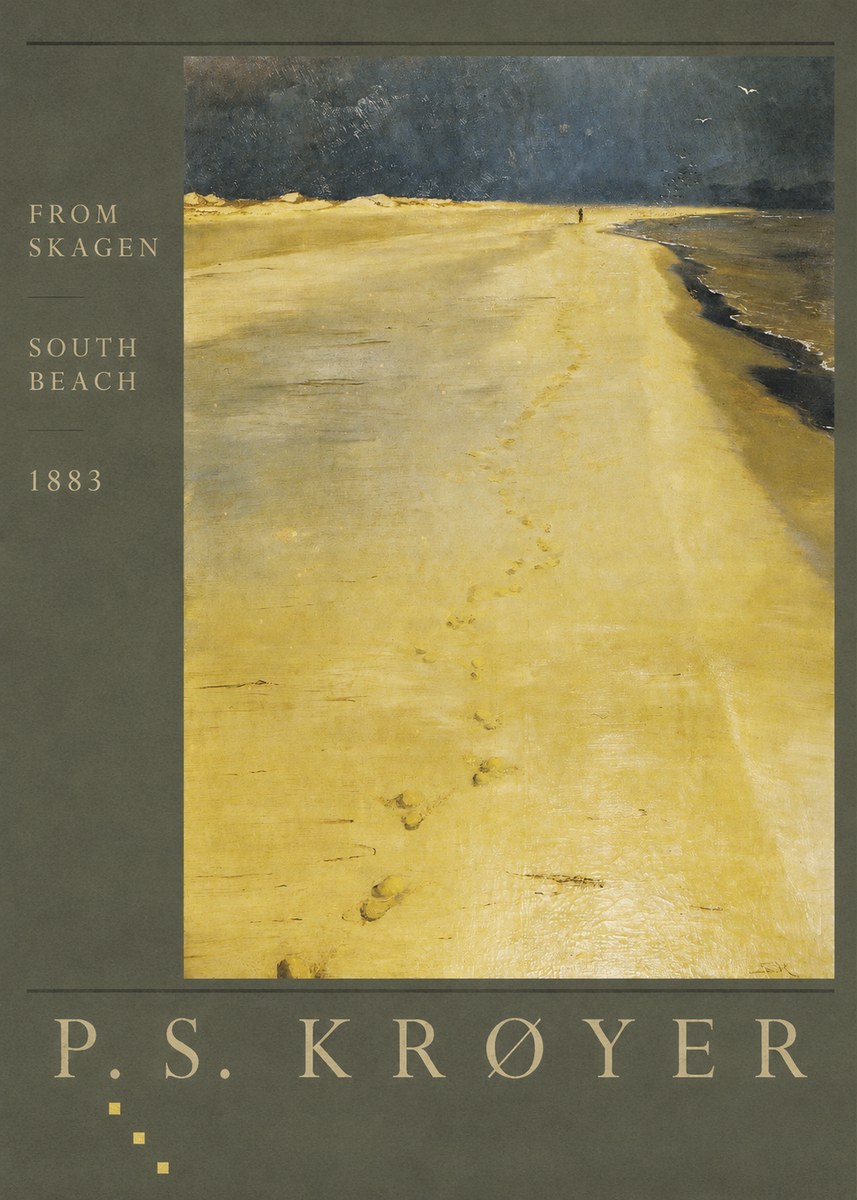 P.S. Krøyer From Skagen South Beach No5 - Póster