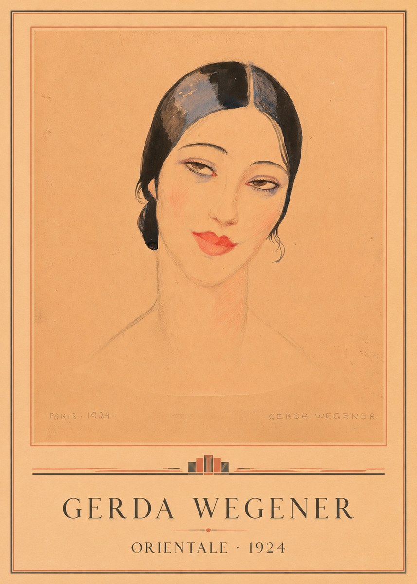Gerda Wegener Orientale No1 - Póster