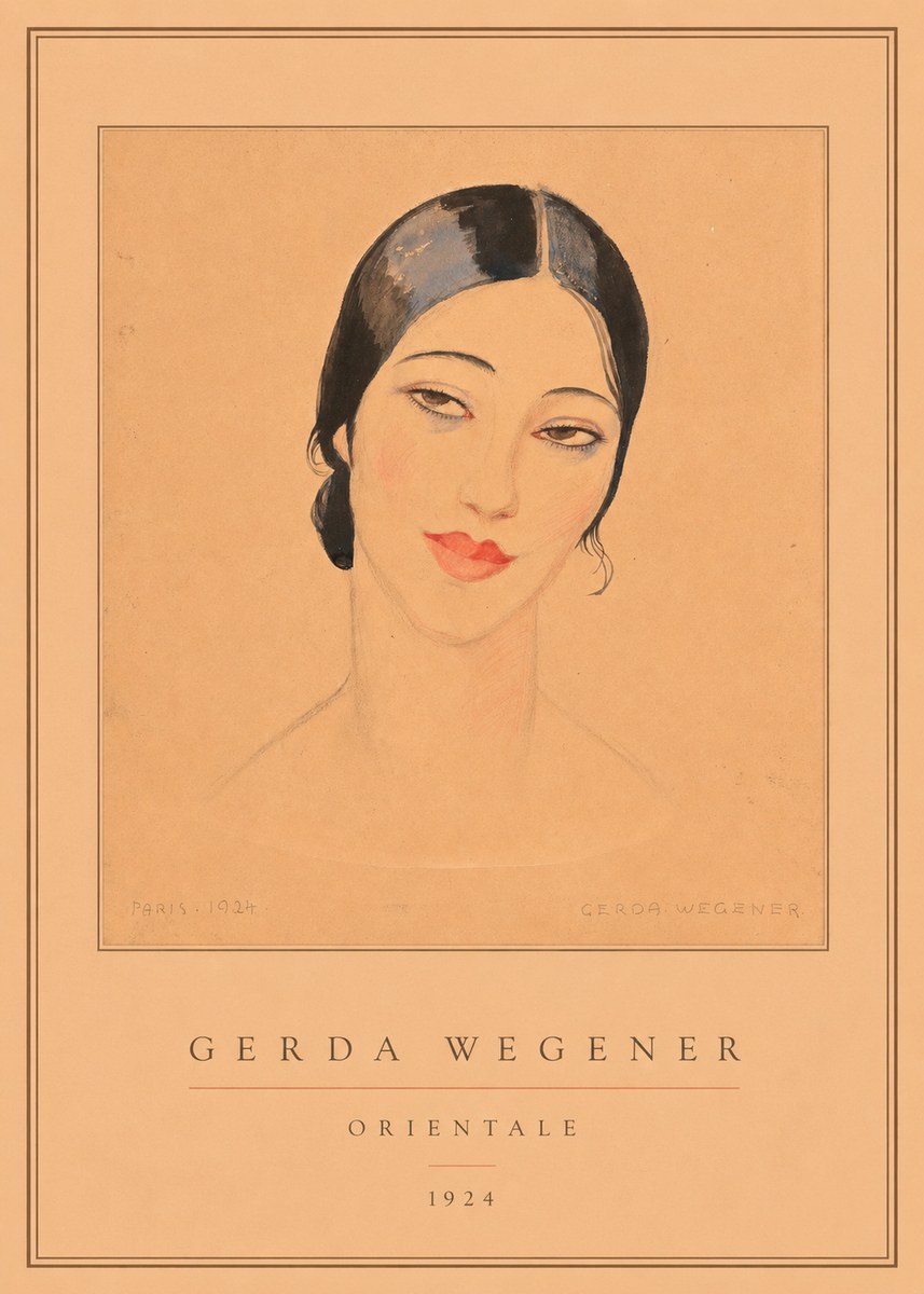 Gerda Wegener Orientale No5 - Póster
