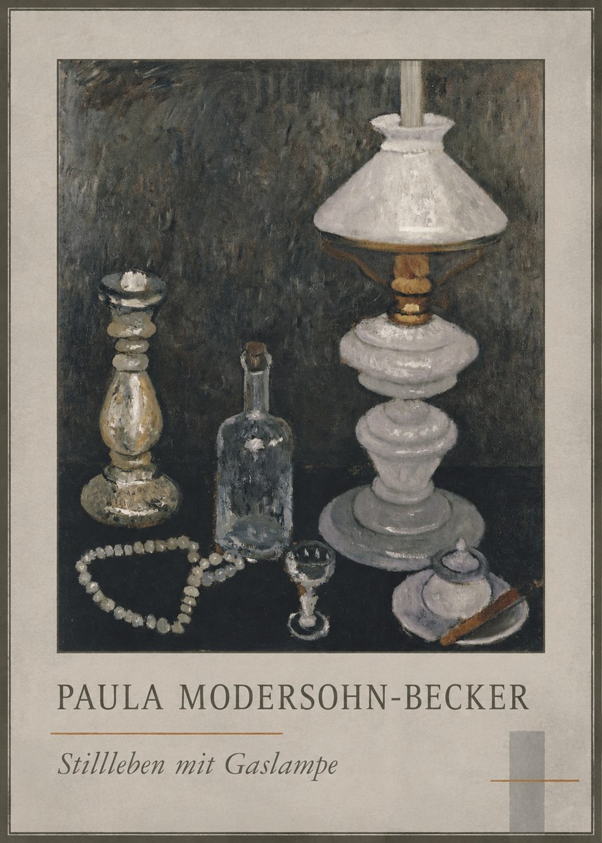 Paula Modersohn-Becker Stillleben Mit Gaslampe No1 - Póster