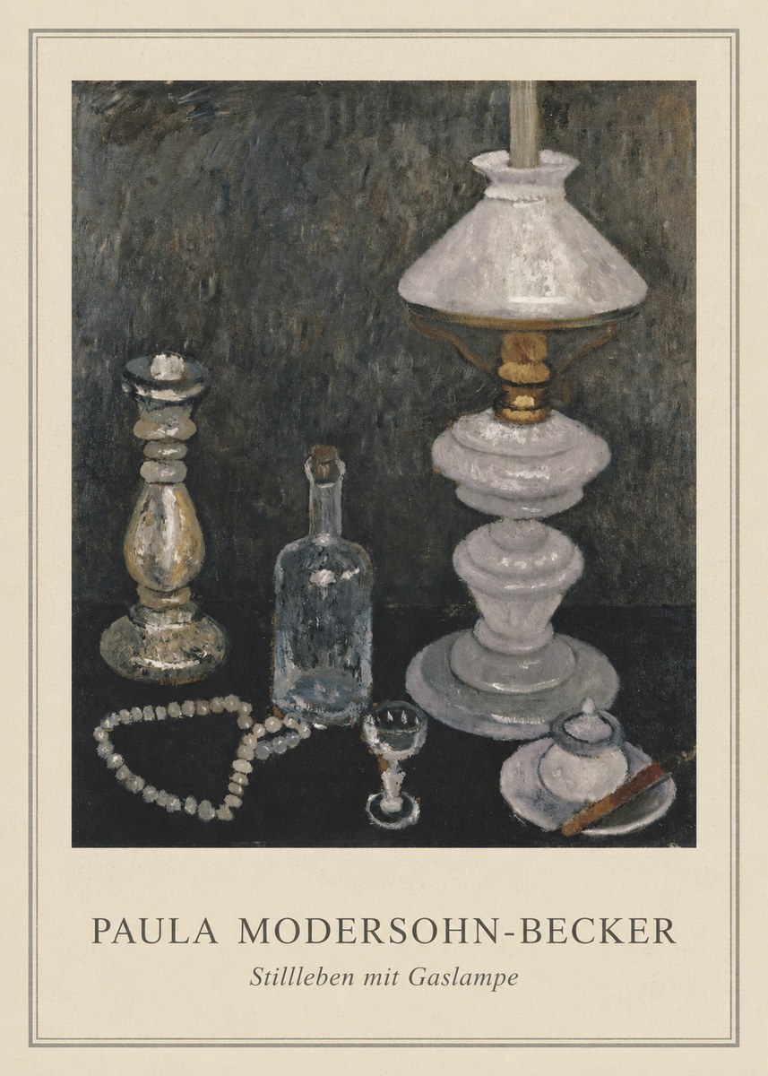 Paula Modersohn-Becker Stillleben Mit Gaslampe No4 - Póster