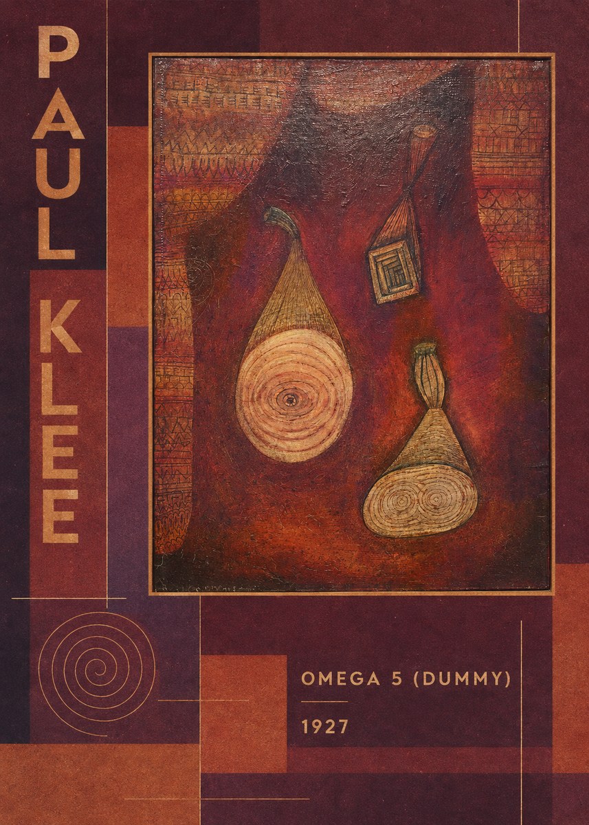 Paul Klee Omega 5 (Dummy) No3 - Póster