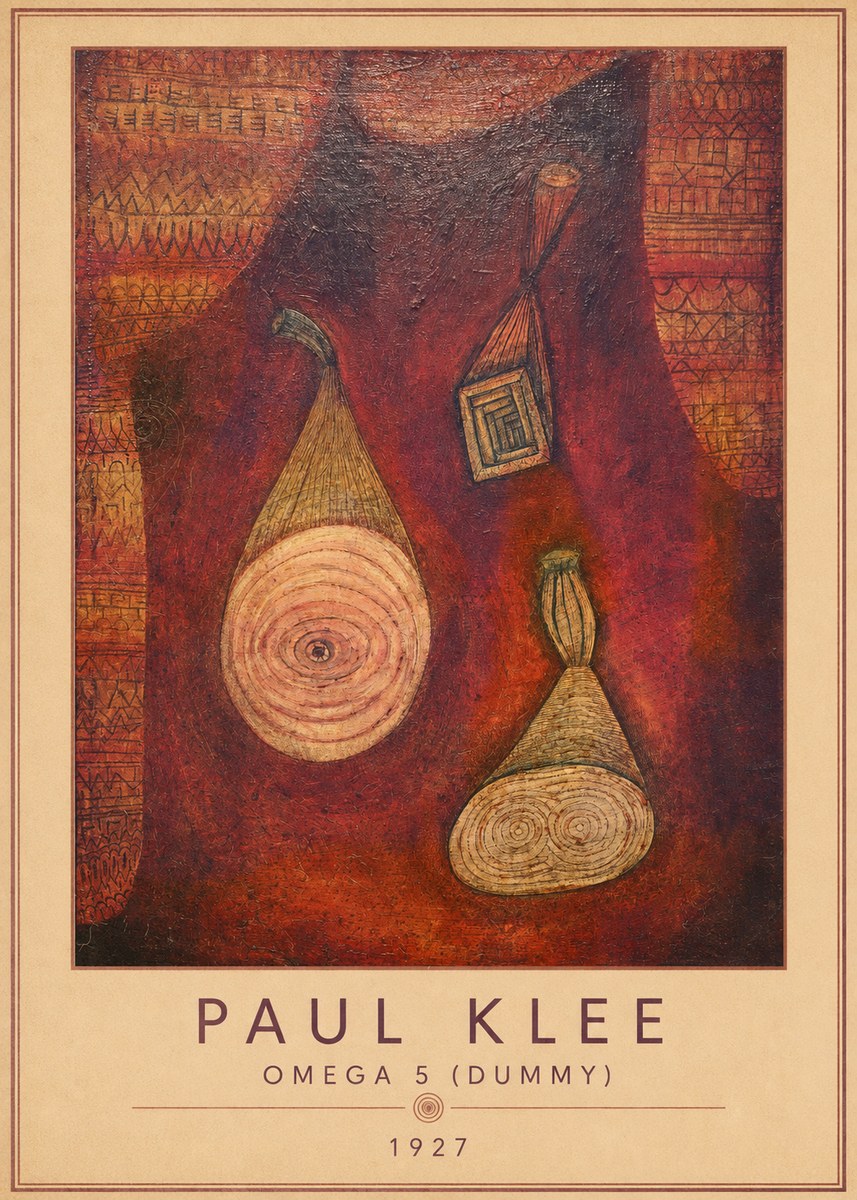 Paul Klee Omega 5 (Dummy) No4 - Póster