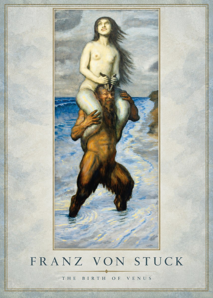 Franz von Stuck The Birth of Venus No1 - Póster