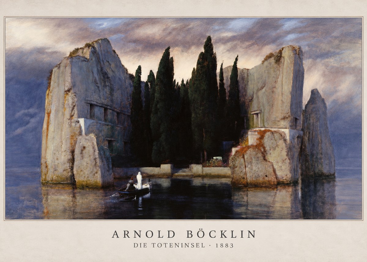 Arnold Böcklin Die Toteninsel V No2 - Póster