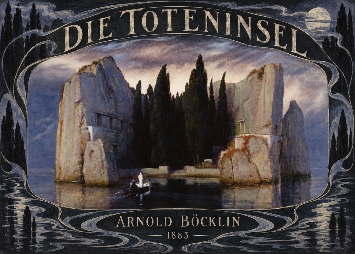 Arnold Böcklin Die Toteninsel V No6 - Póster