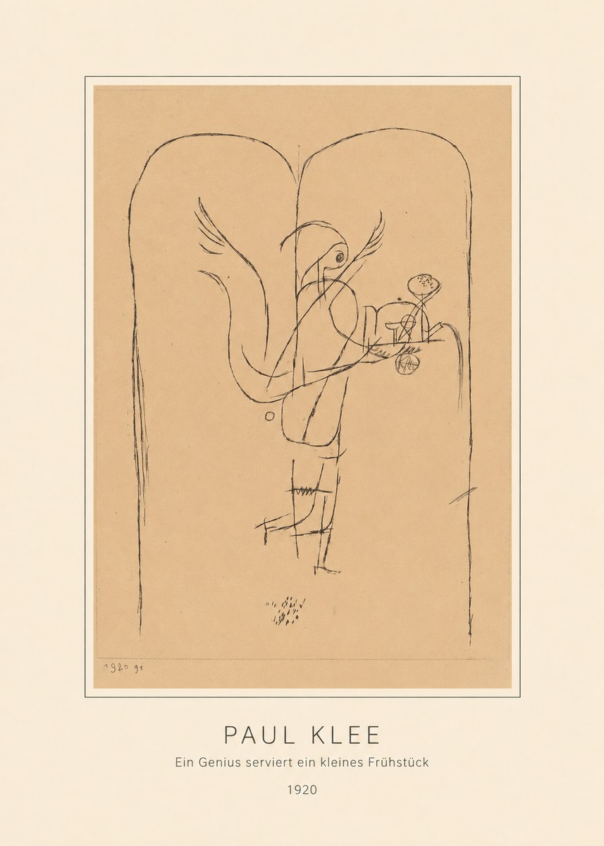 Paul Klee Ein Genius Serviert Ein Kleines Frühstück No4 - Póster