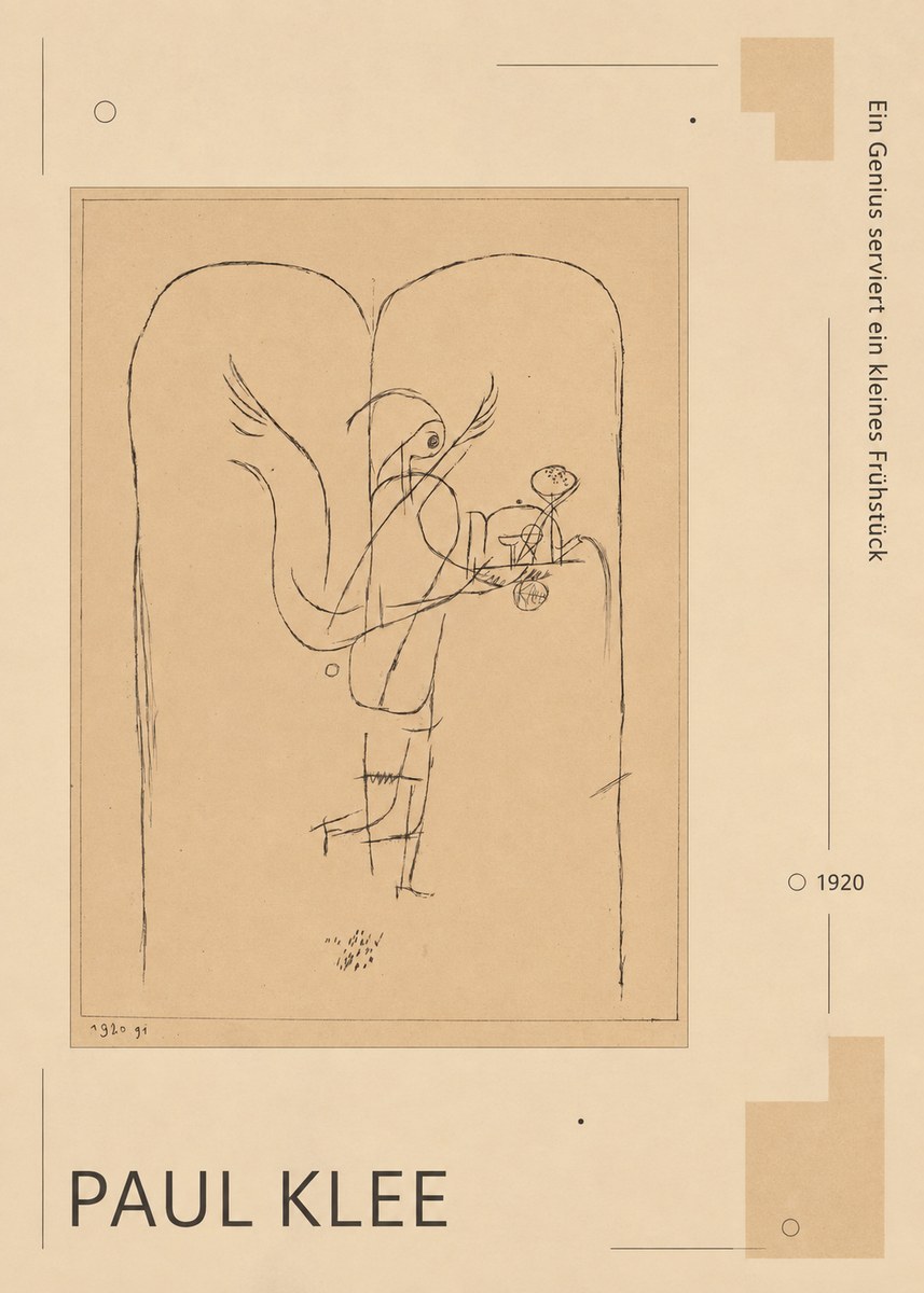Paul Klee Ein Genius Serviert Ein Kleines Frühstück No6 - Póster