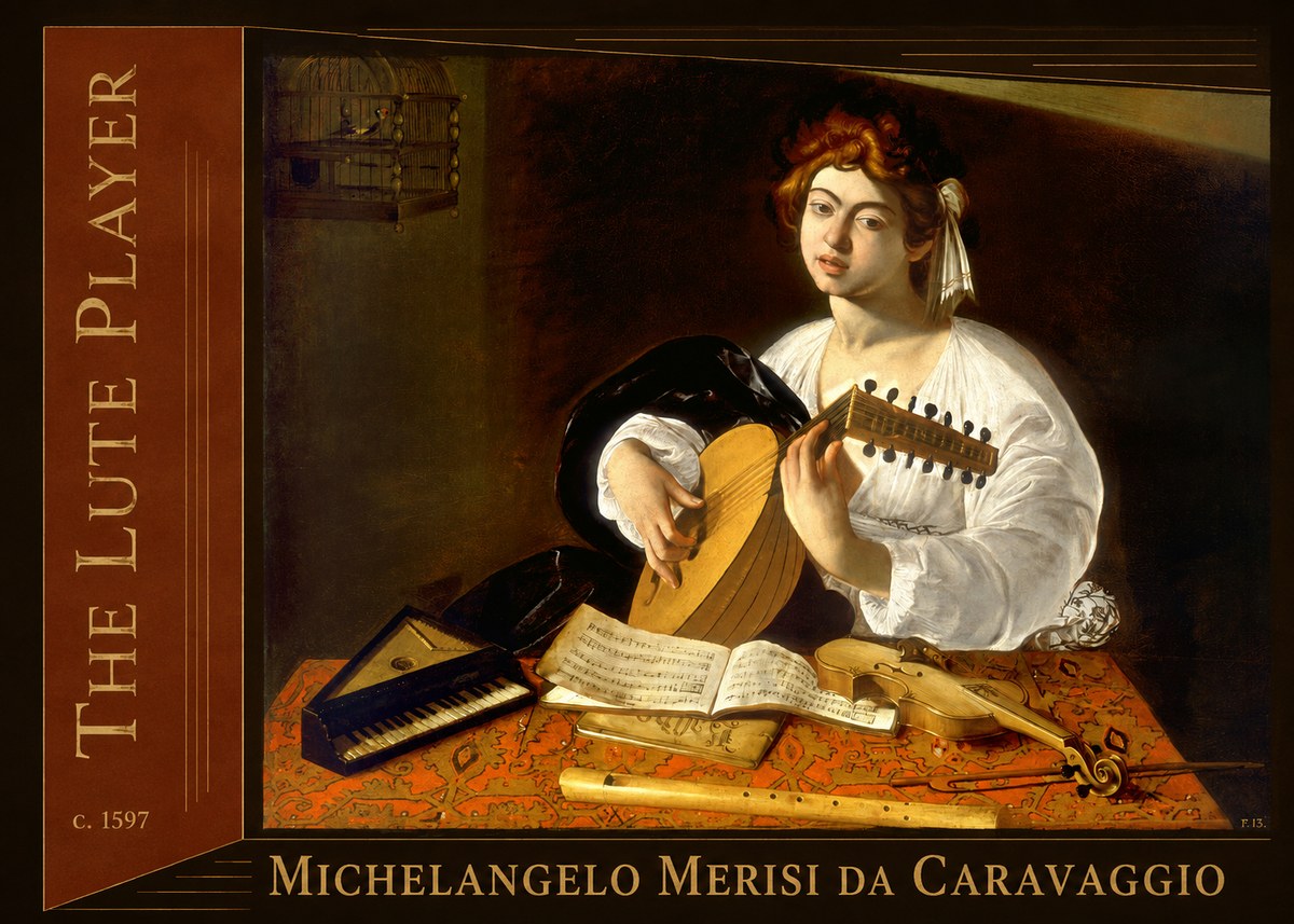 Michelangelo Merisi da Caravaggio The Lute Player No2 - Póster