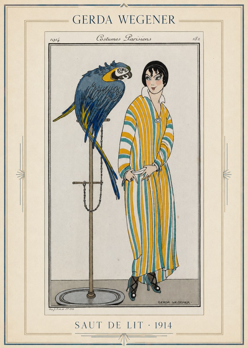 Gerda Wegener Saut De Lit 1914 No1 - Póster