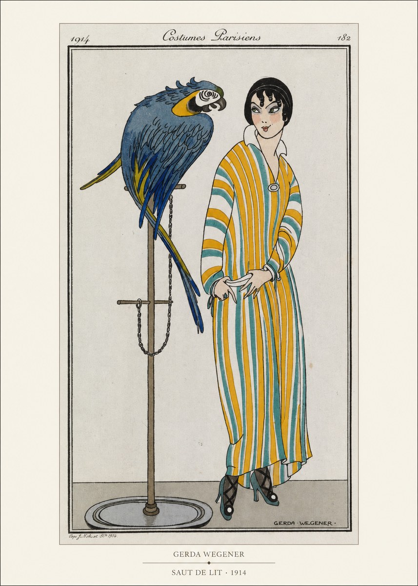 Gerda Wegener Saut De Lit 1914 No5 - Póster