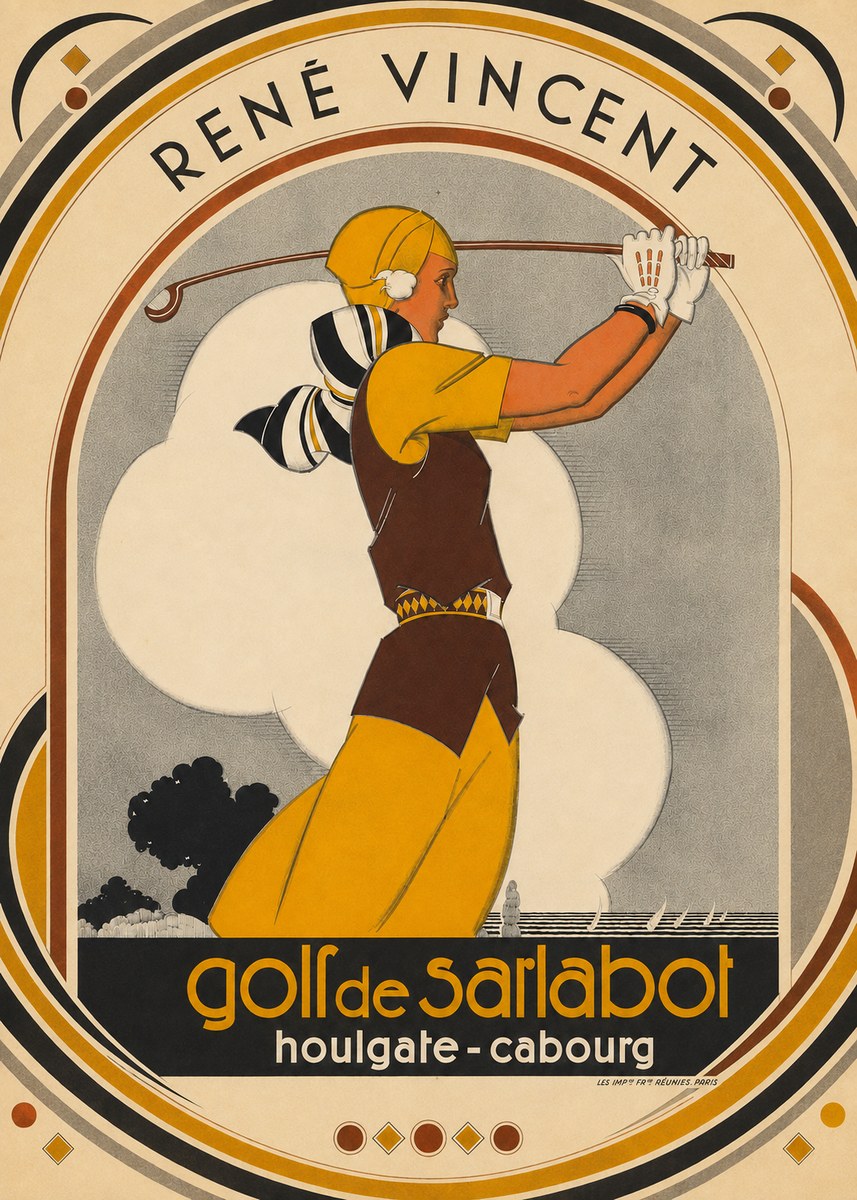 René Vincent Golf De Sarlabot No5 - Póster