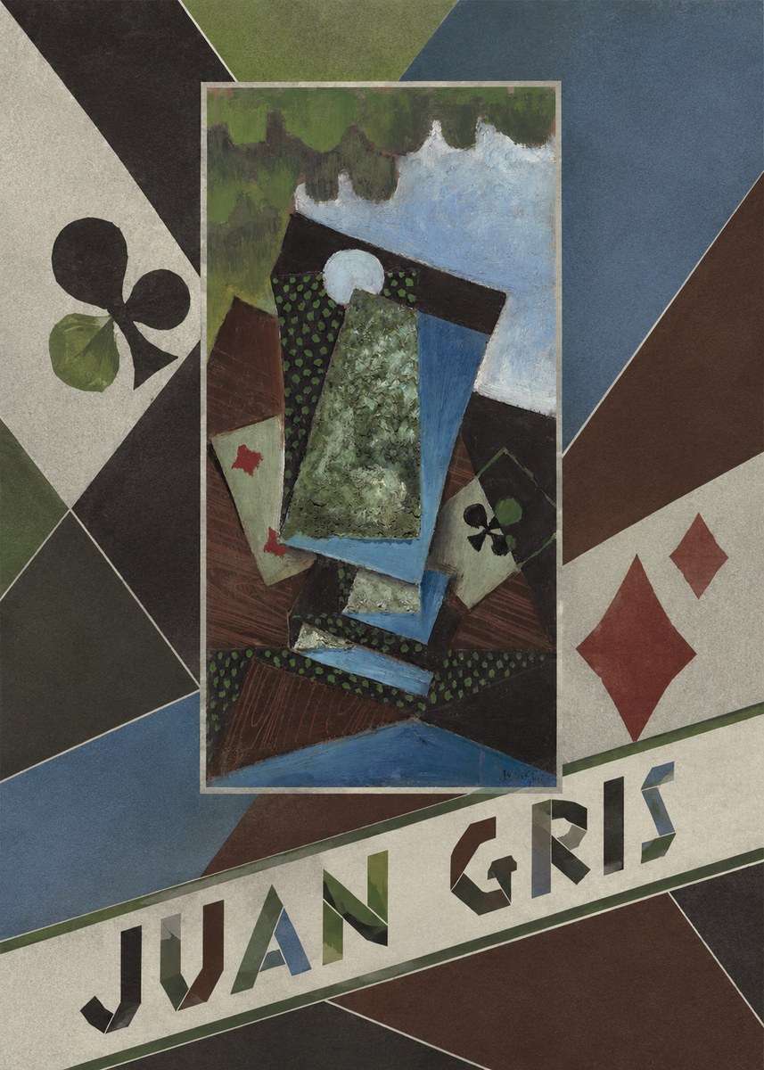 Juan Gris Playing Cards and a Siphon No4 - Póster