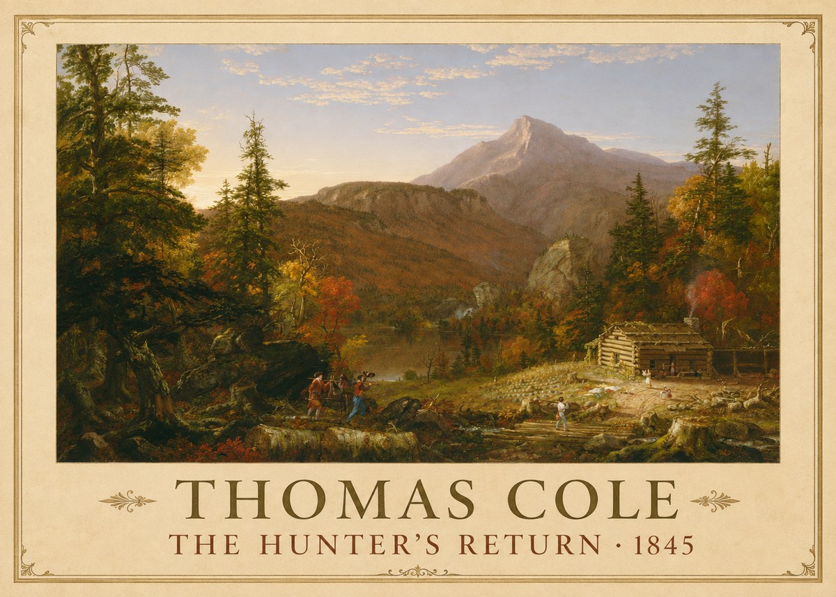 Thomas Cole The Hunter's Return II No1 - Póster