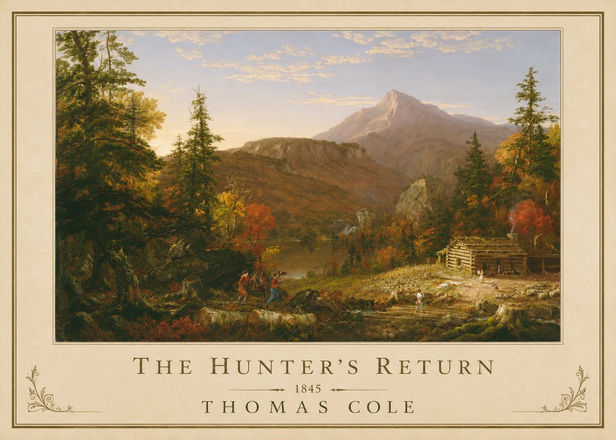 Thomas Cole The Hunter's Return II No3 - Póster
