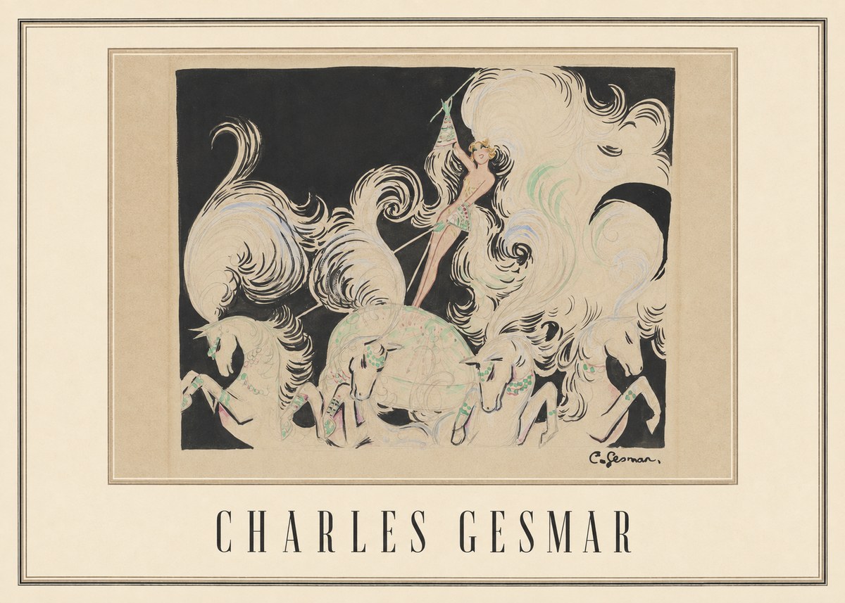 Charles Gesmar Art Deco Fantasy No4 - Póster