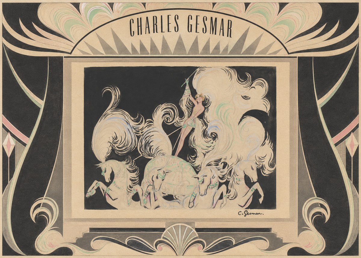 Charles Gesmar Art Deco Fantasy No5 - Póster