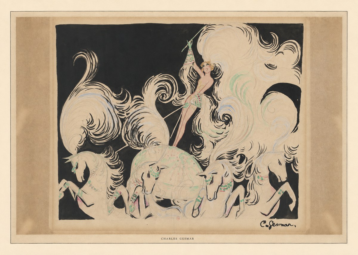 Charles Gesmar Art Deco Fantasy No6 - Póster