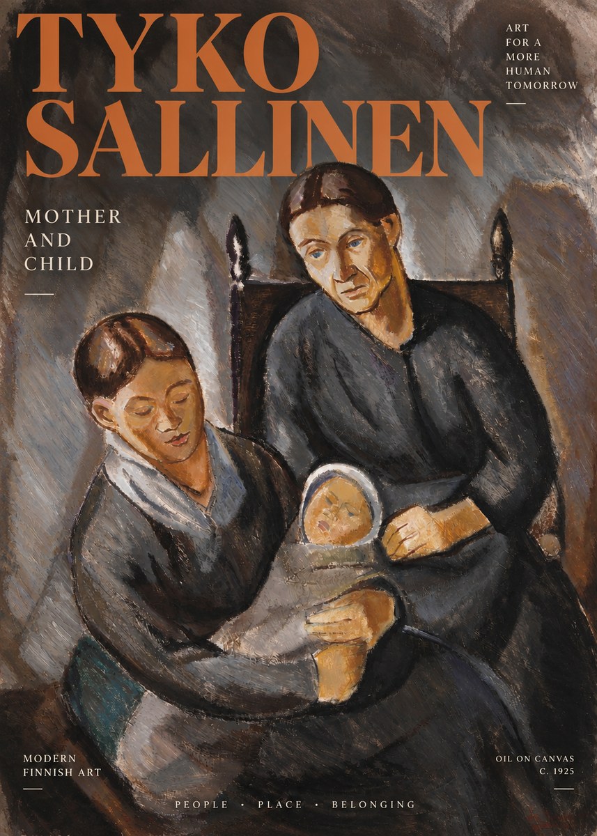 Tyko Sallinen Mother and Child No3 - Póster