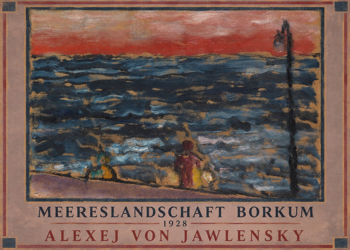 Alexej von Jawlensky Meereslandschaft Borkum No1 - Póster