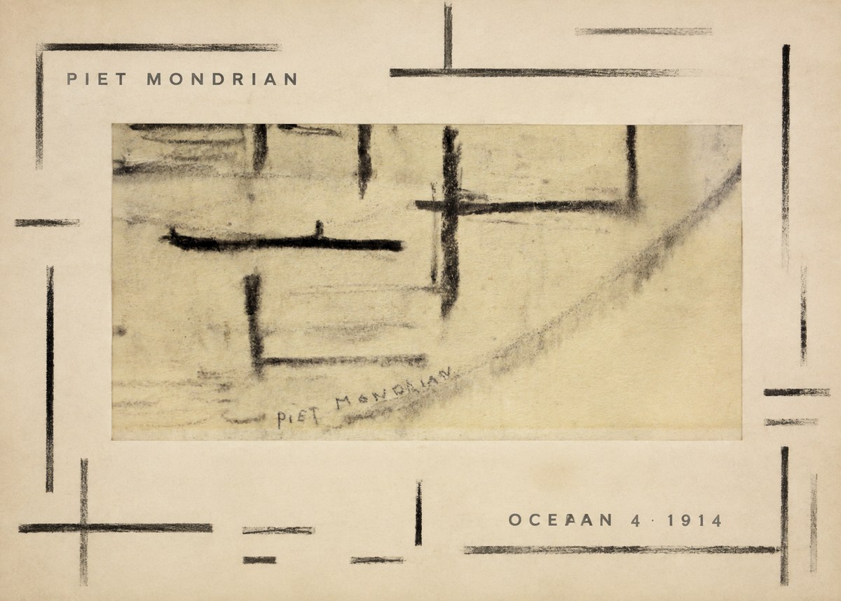 Piet Mondrian Ocean 4 No2 - Póster