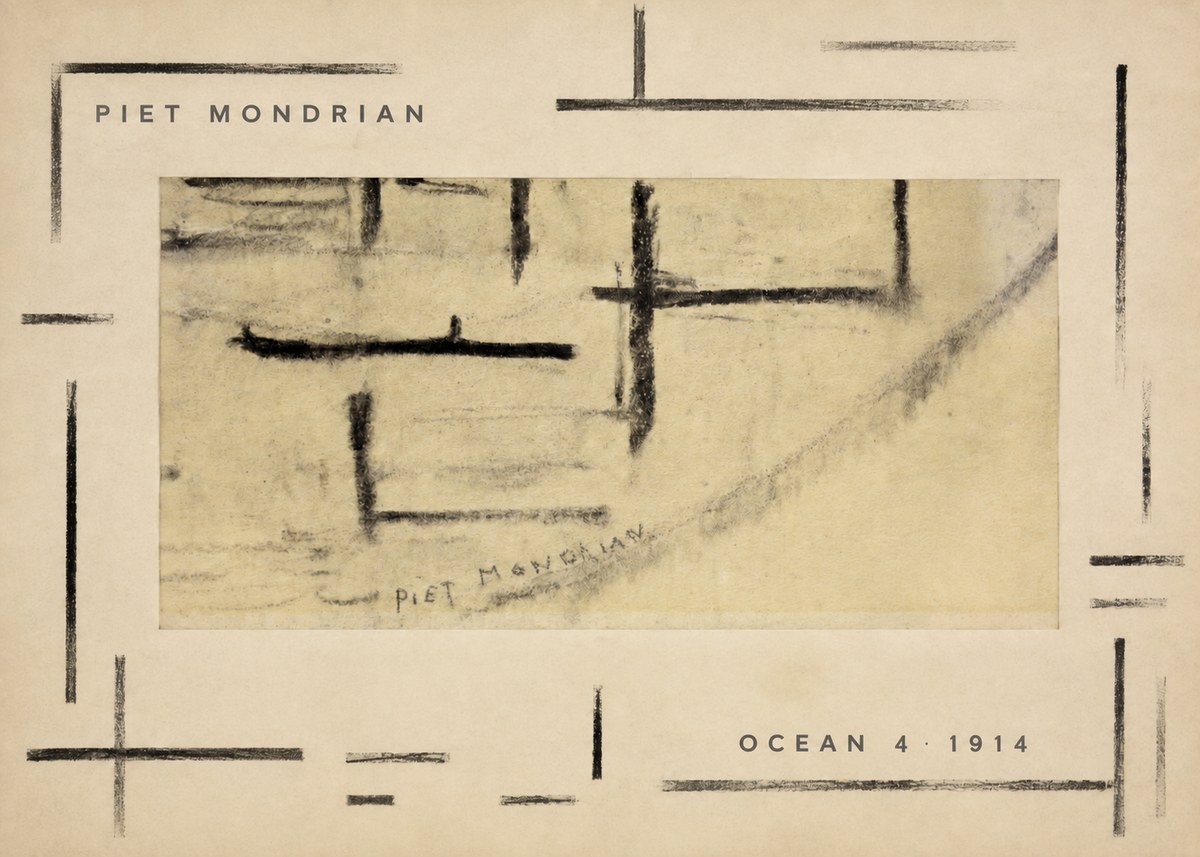 Piet Mondrian Ocean 4 No3 - Póster