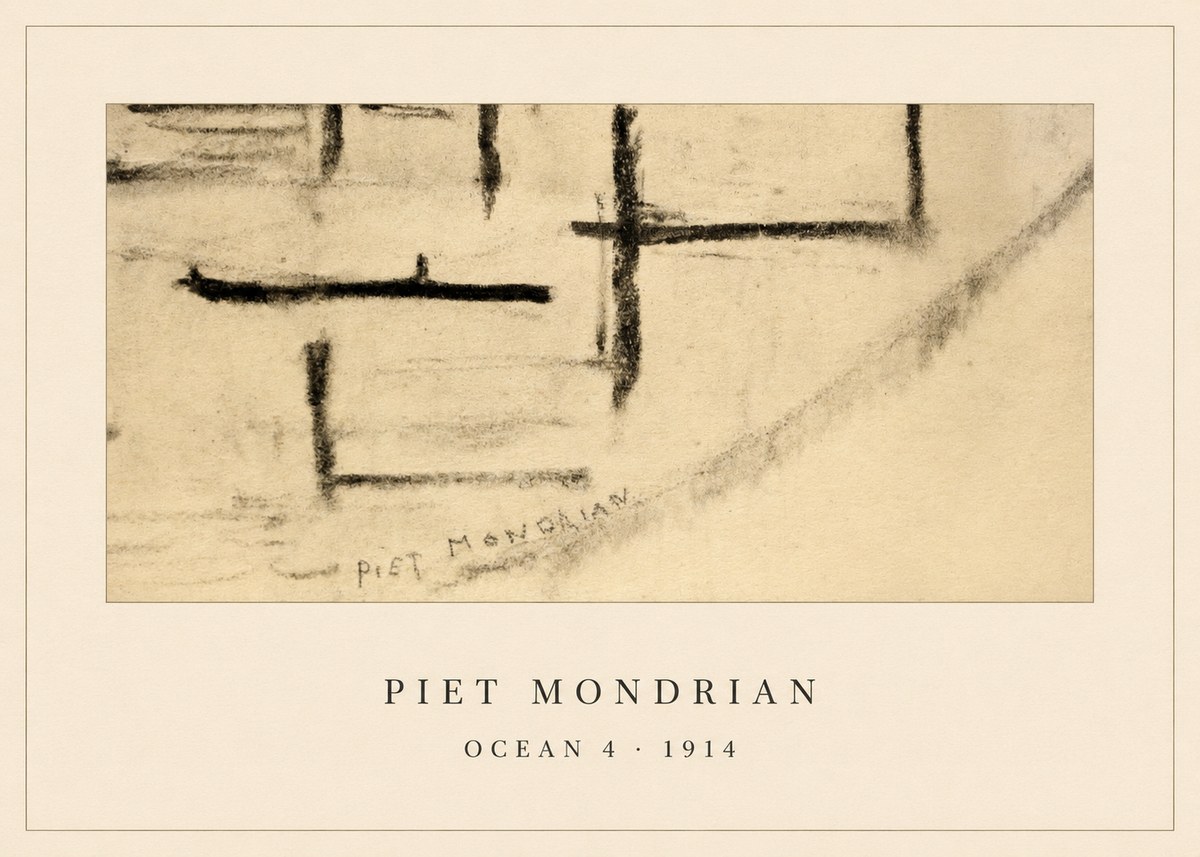 Piet Mondrian Ocean 4 No5 - Póster