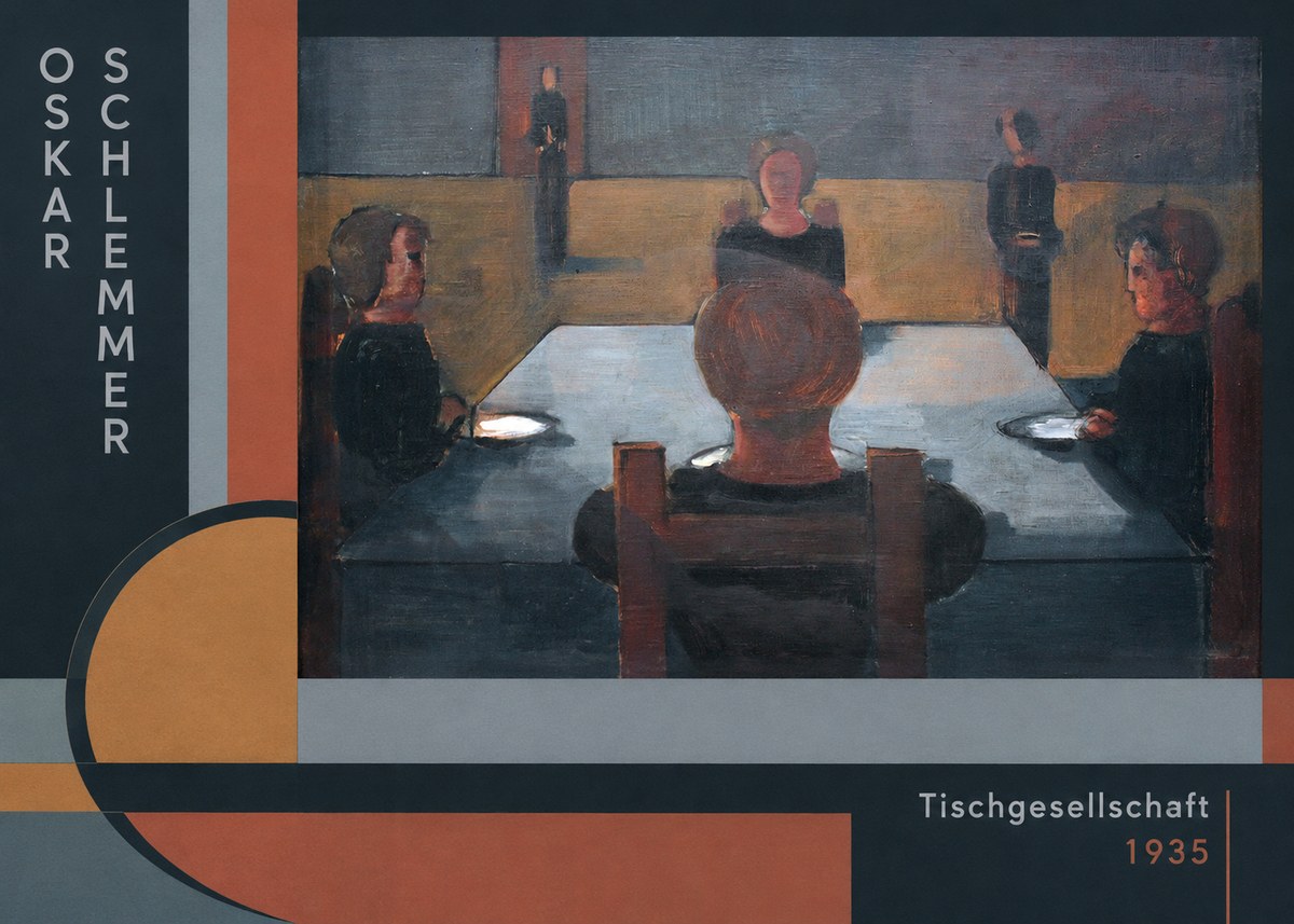 Oskar Schlemmer Tischgesellschaft No2 - Póster
